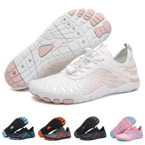 Hike Barefoot Shoes Womens Men Footwear,Pro-Healthy&Non-Slip Water Shoe for Women Men, Wide Toe Running Shoes Boots Sneakers Unisex White
