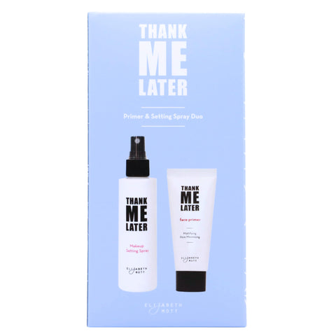 Elizabeth Mott Thank Me Later Primer & Setting Spray Duo – Oil-Control Face Primer for Smooth, Matte Finish & Hydrating Setting Spray with Niacinamide for Dewy, Long-Lasting Makeup – 30g + 95ml Elizabeth Mott