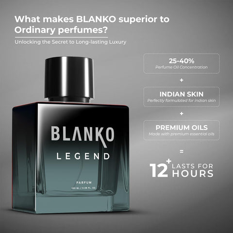 Generic B-LAN'K.O by KING Legend TLT Parfum 100ml | Luxury Perfume for Date Nights | Longest Lasting Mens Perfume with Time Lock Technology RAWSHANS