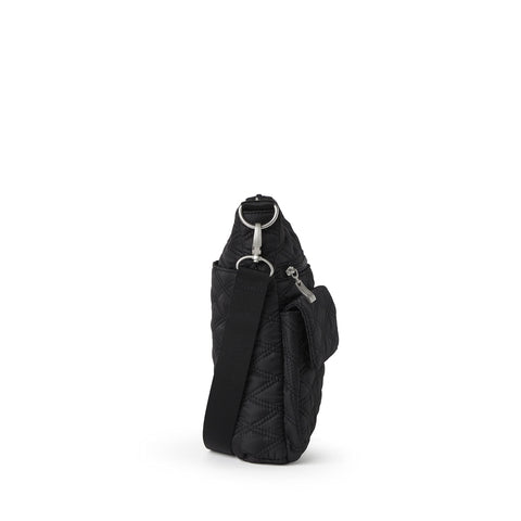 Baggallini womens Modern Everywhere Slim Crossbody, Black Quilt, One Size US Baggallini