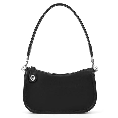 jingyuKJ Shoulder Bag Purses for Women - Small Handbags PU Leather Shoulder Purse Trendy Designer Underarm Bags (Black)