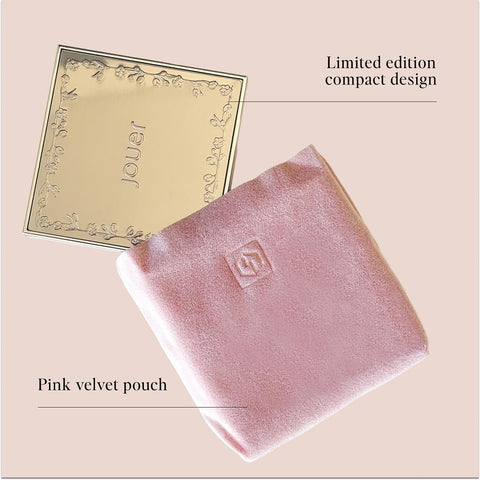 Jouer Soft Focus Hydrate + Set Powder – Talc-Free, Vegan, Lightweight Setting Powder with Hyaluronic Acid, Vitamin E & Allantoin– Universal Translucent Finish, Limited Edition Design & Gift Pink Pouch