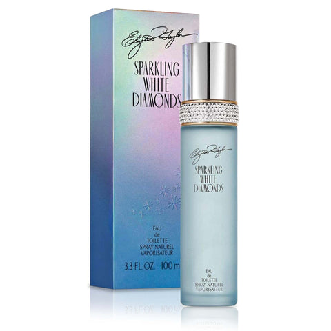 Elizabeth Taylor Women's Perfume, Sparkling White Diamonds, Eau De Toilette EDT Spray, 3.3 Fl Oz
