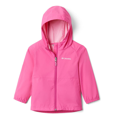 Columbia Youth Girls Switchback II Rain Jacket, Pink Ice, Medium