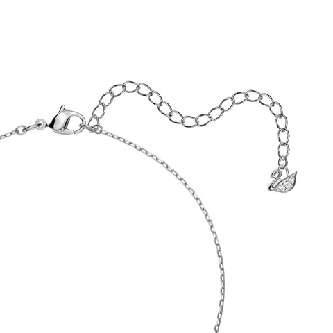 SWAROVSKI Women's Sparkling Dance Round Jewelry Collection, Rhodium Finish, Blue Crystals, Clear Crystals SWAROVSKI