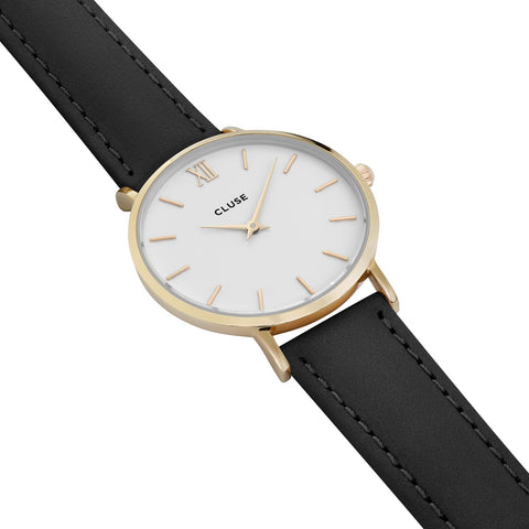 CLUSE Womens Analogue Classic Quartz Connected Wrist Watch with Leather Strap CL30019 CLUSE