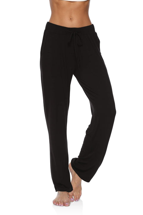 DIBAOLONG Womens Yoga Pants Wide Leg Comfy Drawstring Loose Straight Lounge Running Workout Legging A1-Black L DIBAOLONG