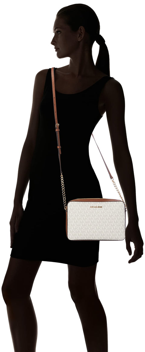Michael Kors Women's Jet Set Item Lg Crossbody, Vanilla 2019, One Size Michael Kors