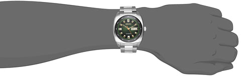 SEIKO Recraft Automatic Watch - Green Dial, Stainless Steel, Day/Date Calendar, 50m Water Resistant, 41hr Power Reserve SEIKO