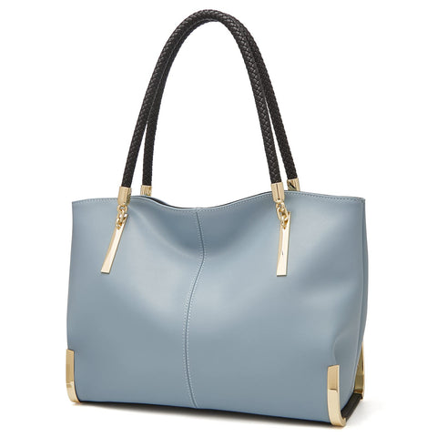 FOXLOVER Large Capacity Tote Designer Handbags for Women, Genuine Leather Ladies Top-handle Bags Fashion Shoulder Bags Purses FOXLOVER