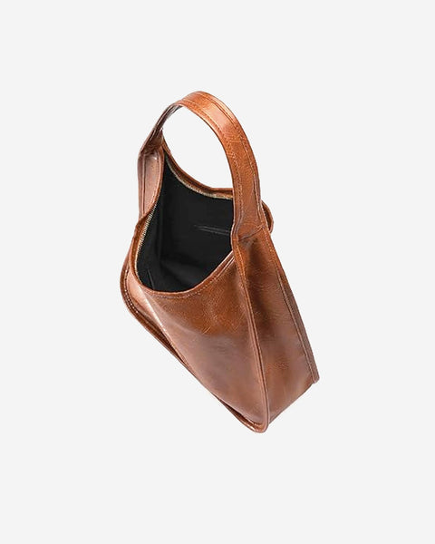 NEWBELLA Hobo Purse, PU Leather Shoulder Bag, Tote Handbag for Work and Travel (Brown)