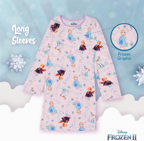 Disney Girls' Frozen 2 3-Pack Nightgown, FROZEN MAGIC 2, 4