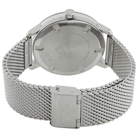 Movado 3600901 Bold Evolution Blue Dial Silver Tone Mesh Band Stainless Steel Men's Watch Movado
