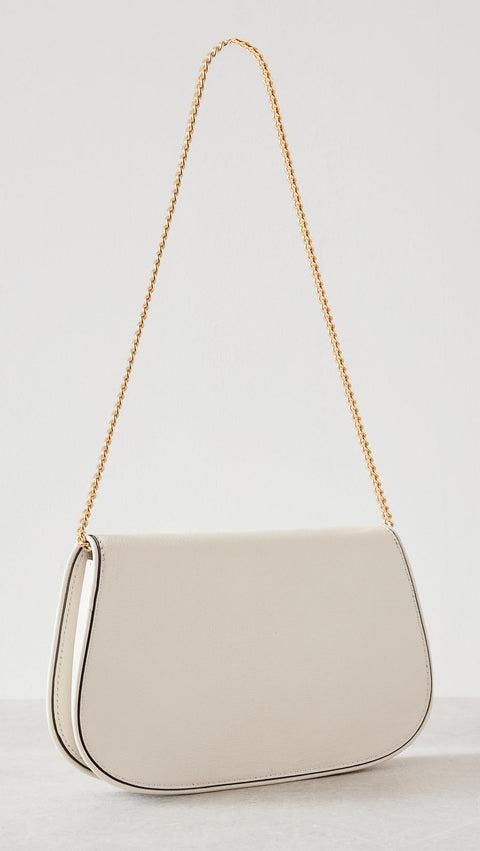 Tory Burch Women's Reva Clutch, New Ivory, Off White, One Size Tory Burch