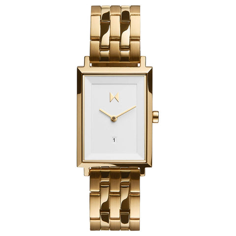 MVMT Signature Square Watches for Women - Premium Minimalist Women’s Watch - Analog, Stainless Steel, 5 ATM/50 Meters Water Resistance - Interchangeable Band - 24mm MVMT