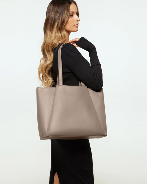 Laptop Tote Bag for Women 15.6 Inch - Large Work Bags with Zip Compartments - PU Leather Office Purse Computer Briefcase Apryl