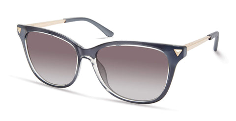 GUESS Women's Stud Acccent Square Sunglasses, Grey, 56mm GUESS