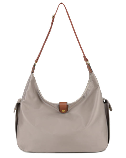 Mouteenoo Crossbody Purse for Women, Shoulder Tote Handbag Messenger Bag with Adjustable Shoulder Strap (Grey) Mouteenoo