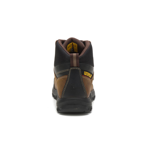 Cat Footwear Men's Threshold Waterproof Steel Toe Work Boot, Real Brown, 10.5