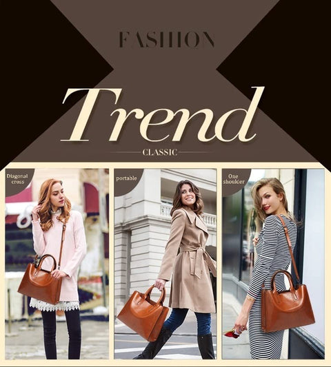 ZOSIVEB Women Fashion Tote Handbags Lightweight PU Leather Satchel Shoulder Bags Retro Oil Wax Handle Purse (Coffee) ZOSIVEB
