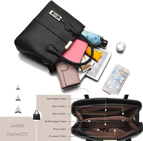 COCIFER Women Top Handle Satchel Handbags Shoulder Bag Tote Purses Messenger Bags COCIFER