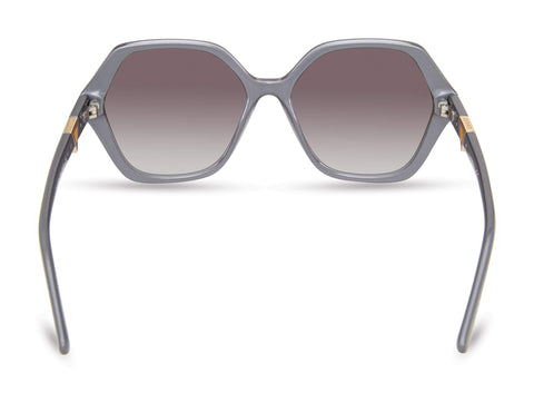 GUESS Women's Trendy Geometric Square Sunglasses, Grey, 57mm GUESS