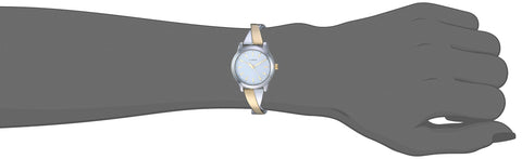 Timex Women's TW2R98600 Stretch Bangle Crisscross 25mm Two-Tone Expansion Band Watch Timex