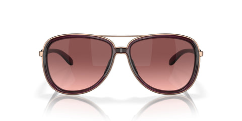 Oakley Womens OO4129 Split Time Aviator Sunglasses, Crystal Raspberry/G40 Black Gradient, 58 mm