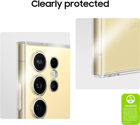 SAMSUNG Galaxy S24 Ultra Clear Gadget Phone Case, Protective Cover with Hand Grip, Kickstand, Wrist Strap Accessories, Scratch Resistant Protection, US Version, EF-XS928CTEGUS, Transparent SAMSUNG