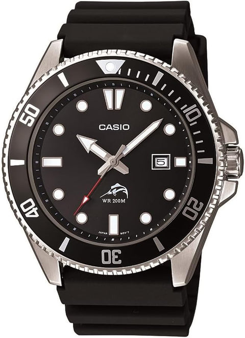 Casio Men's MDV106-1AV 200M Black Dive Watch (MDV106-1A)