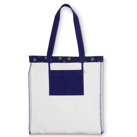 kate spade new york Cute Canvas Tote Bag for Women, Canvas Beach Bag, Tote with Pocket, Sonnet Dot