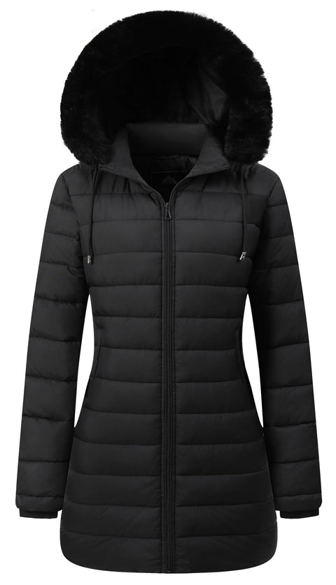 GOLDLADY Women's Waterproof Long Puffer Jacket Thickened Down Jacket Warm Winter Coat GOLDLADY