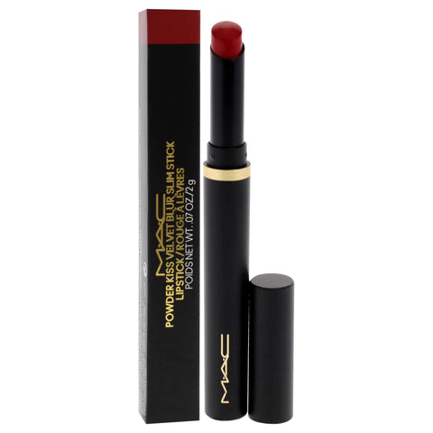 MAC Powder Kiss Velvet Blur Slim Stick - 889 Ruby New for Women - 0.07 oz Lipstick MAC