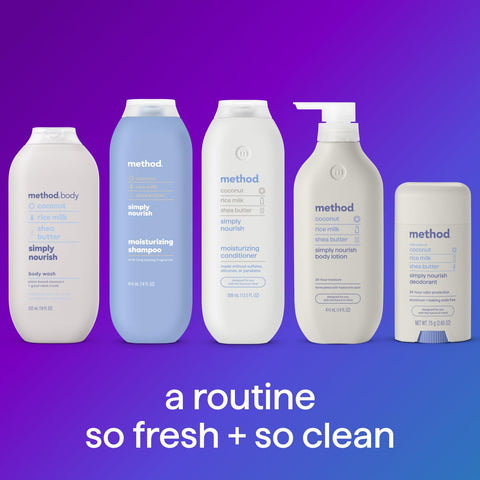 Method Body Wash, Simply Nourish, Paraben and Phthalate Free, Biodegradable Formula, 28 oz (Pack of 1) Method