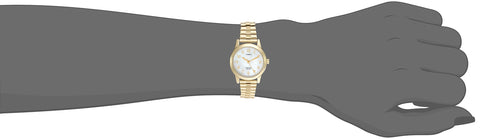 Timex Women's T2M827 Essex Avenue Gold-Tone Stainless Steel Expansion Band Watch Timex