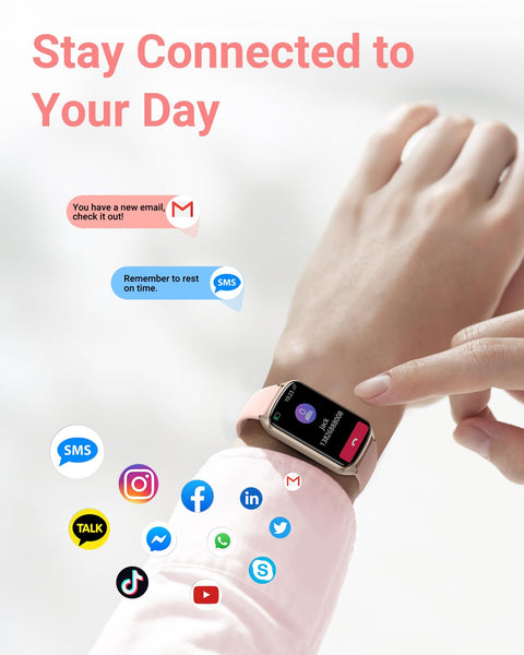 Health Fitness Tracker with 24/7 Heart Rate, Blood Oxygen, Blood Pressure, Sleep Tracker, 5ATM Waterproof Activity Trackers with Step Tracker, Pedometer (S & L Bands Included) Amzhero