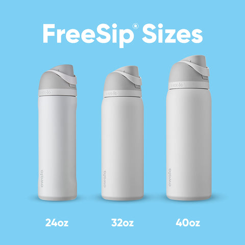 Owala FreeSip Insulated Stainless Steel Water Bottle with Straw for Sports, Travel, and School BPA-Free Sports Water Bottle, 24 oz, Denim Owala