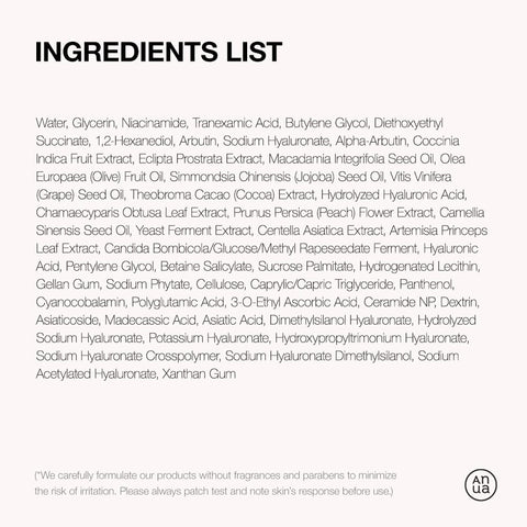 ANUA Niacinamide 10 + TXA 4 Serum, Hyaluronic Acid, Tranexamic acid, Facial Serum For GlassSkin, Glow Back Serum, Dark Spot Care, Postnatal Skincare, Korean Skincare (30ml/1.01 fl.oz)