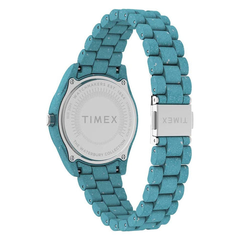 Timex Women's Waterbury Ocean Recycled Plastic 37mm Watch - Triple Light Blue Timex