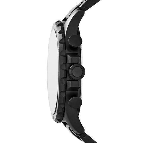 Fossil Men's Nate Quartz Stainless Steel Chronograph Watch, Color: Black (Model: JR1401) Fossil
