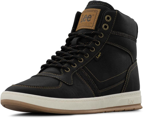 Lee Men's Dayton Sneaker, Black/Tobacco, 11.5