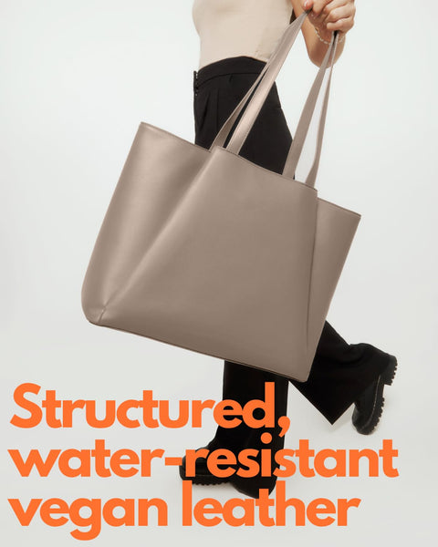 Laptop Tote Bag for Women 15.6 Inch - Large Work Bags with Zip Compartments - PU Leather Office Purse Computer Briefcase Apryl