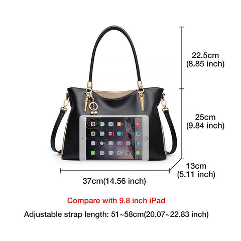 FOXLOVER Large Capacity Tote Handbags for Women, Women's Top-handle Bags Fashion Shoulder Bags Purses Minimalist design FOXLOVER