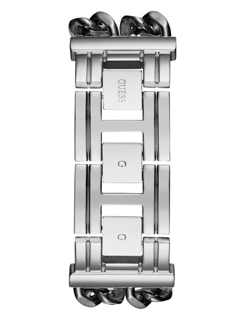 GUESS Women's Silver-Tone Multi-Chain Bracelet Watch with Self-Adjustable Links. Color: Silver-Tone (Model: U1117L1) GUESS