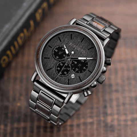 2win Engraved Wooden Watch for Boyfriend My Man Fiancé Husband Customized Personalized Wood Watches for Men Birthday Anniversary Personalized Watch (C-My Husband) 2win