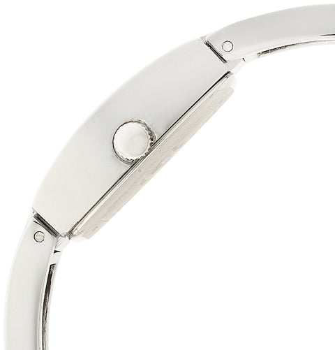 Armitron Women's 75/3531MPSV Genuine Crystal Accented Silver-Tone Bangle Watch Armitron