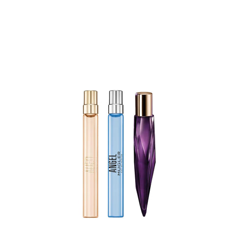 Mugler - Women's Perfume Discovery Bundle - Angel Eau de Parfum, Alien Eau de Parfum & Alien Hypersense Eau de Parfum - 0.3 Fl Oz Each - Travel Size Mugler