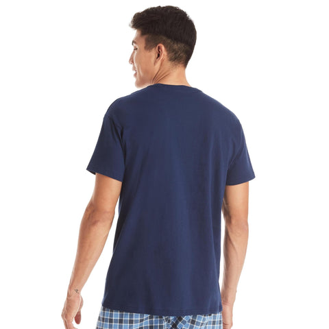 Hanes Men's Cotton Pocket T-Shirt, Moisture-Wicking with Odor Control, Assorted, 6-Pack