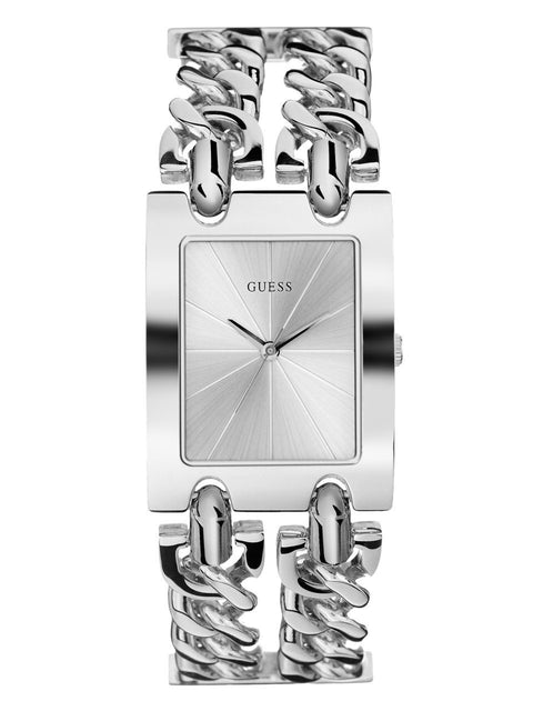 GUESS Women's Silver-Tone Multi-Chain Bracelet Watch with Self-Adjustable Links. Color: Silver-Tone (Model: U1117L1) GUESS