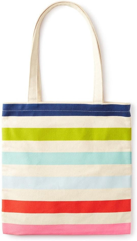 kate spade new york Canvas Tote Bag with Interior Pocket, Candy Stripe